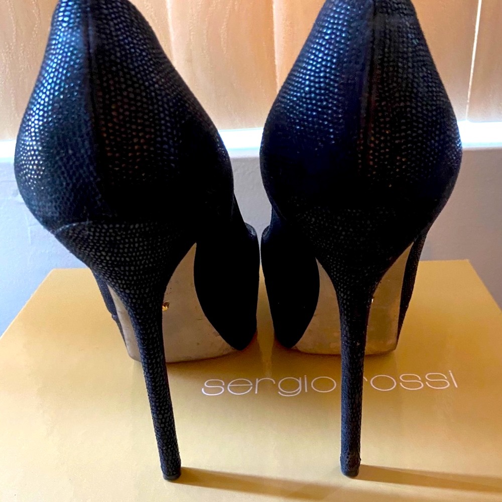 SERGIO ROSSI “LIZARD EMBOSSED PUMP” - Picture 3 of 4